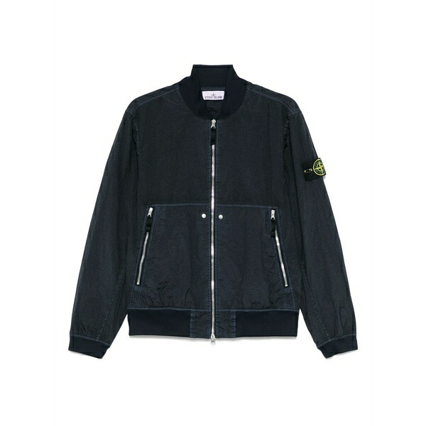 ストーンアイランド メンズ 上衣＆上衣 アウター Compass-badge bomber jacket Blue