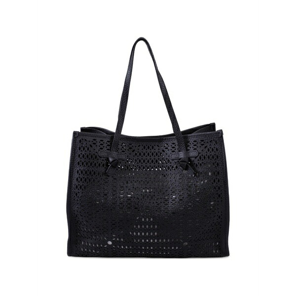 ジャンニ・キアリーニ レディース トートバッグ 御徒面子 Marcella laser-cut tote bag Black