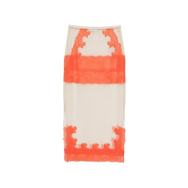 パトリツィア ペペ レディース スコート ボトムス Lace-detail MIDI skirt Neutrals
