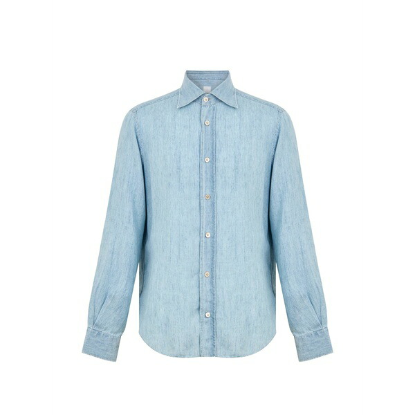 イレブンティ メンズ プルオーバー トップス Denim shirt Blue
