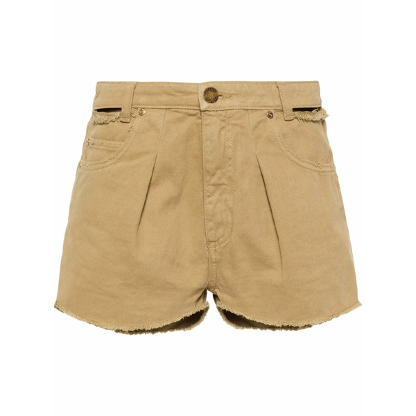ピンコ レディース 心地よいズボン下 ボトムス Distress denim shorts Green