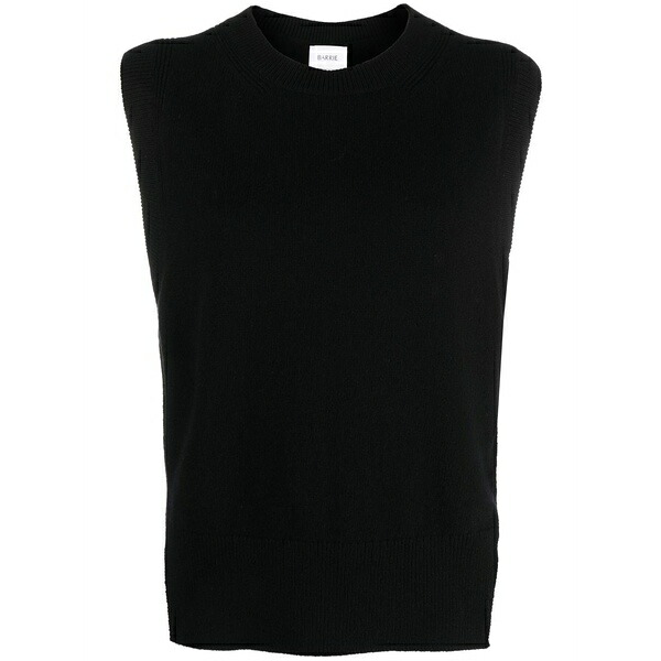 バリー レディース 編み物\u0026ティーシャツ アウター Iconic sleeveless cashmere jumper Black