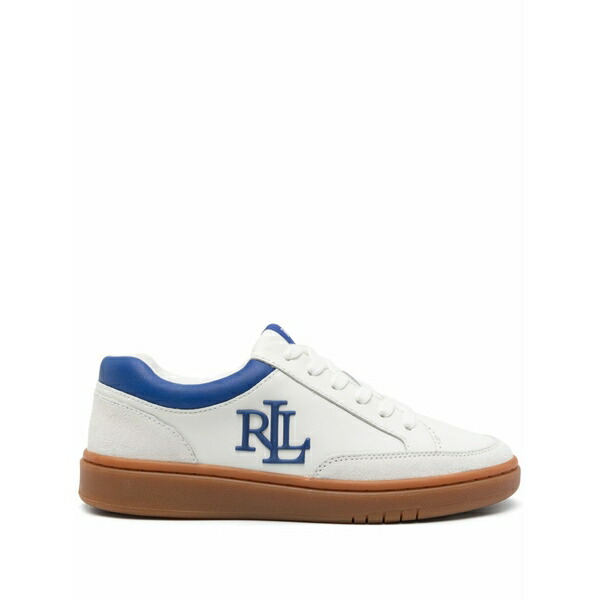 ラルフローレン レディース スニーカー シューズ Embossed-logo sneakers  White