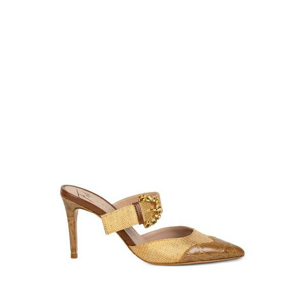 ロベルトフェスタ レディース サンダル シューズ Camilla buckle-strap mules Neutrals|asty