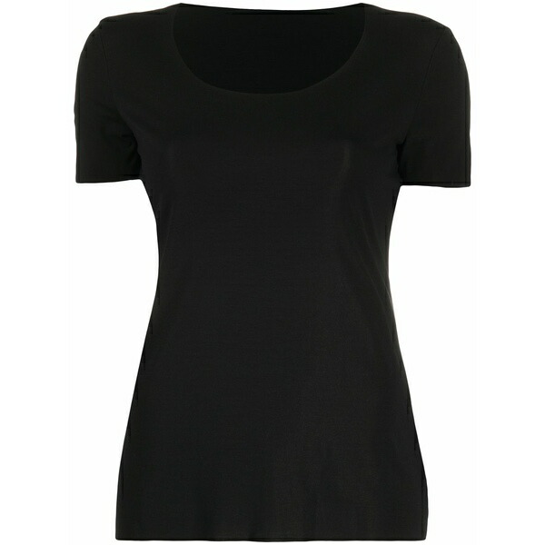 ウォルフォード レディース プルオーバー トップス Round-neck t-shirt Black