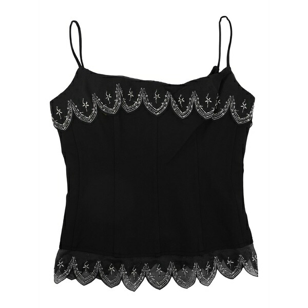 ステゥド レディース プルオーバー トップス Colette scalloped top Black