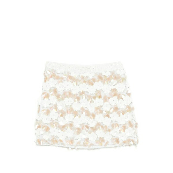 パロッシュ レディース スコート ボトムス Floral mini skirt White