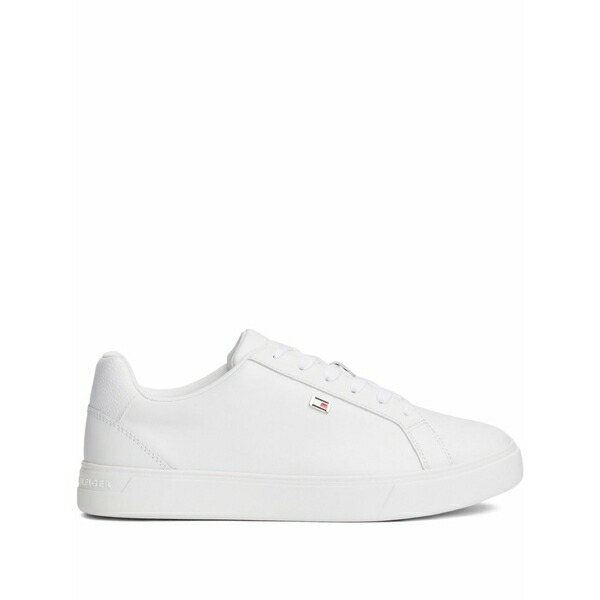 トミー ヒルフィガー レディース スニーカー シューズ Logo-plaque sneakers White