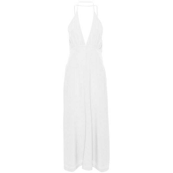 トーテム レディース 衣裳 トップス Halterneck silk dress Neutrals