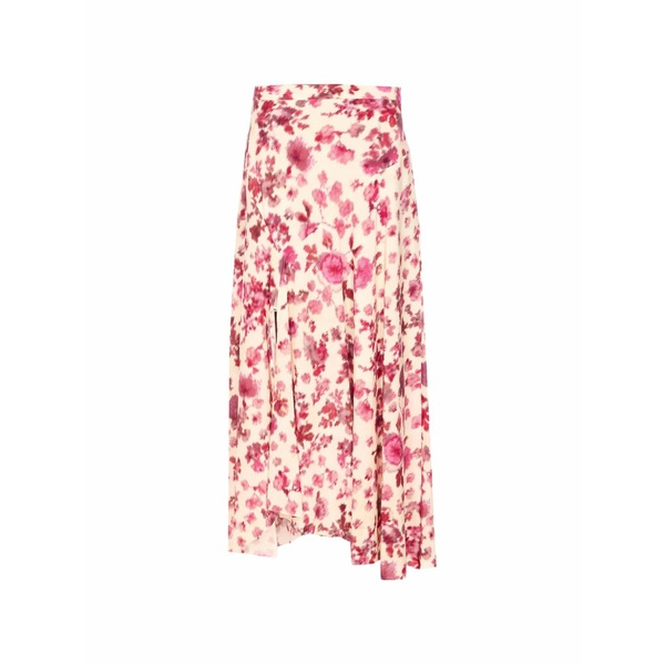 イザベル マラン レディース スカート ボトムス Rose print slit midi skirt Neutrals|asty