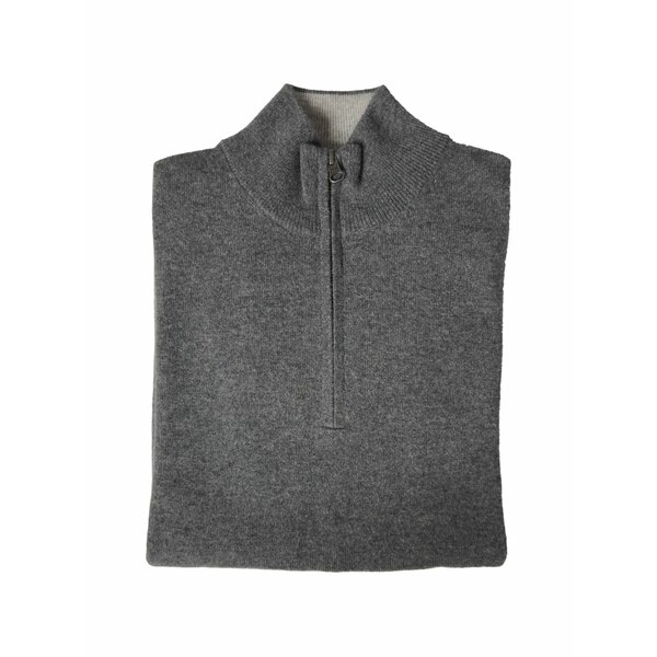 ハートフォード メンズ ニット&セーター アウター Quarter-zip sweater Grey｜asty