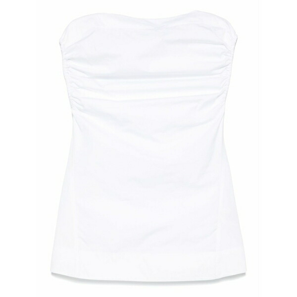 トーテム レディース カットソー トップス Gathered top  White