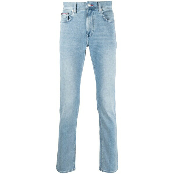 トミー ヒルフィガー メンズ ジーンズズボン下 ボトムス Bleecker low-rise slim-fit trousers Blue