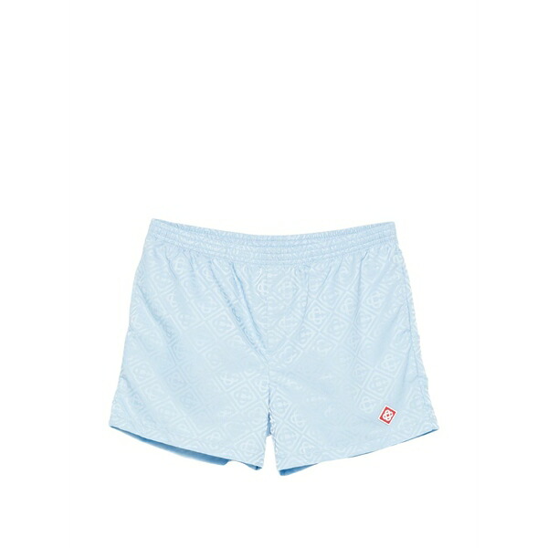 カサブランカ メンズ 心地好いズボン下 ボトムス Logo-jacquard swim shorts Blue