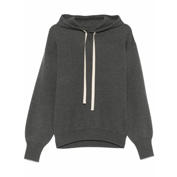ジル・サンダー レディース 編み物\u0026スウェーター アウター Cashmere hoodie Grey