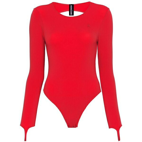 アンドレダモ レディース プルオーバー トップス Sculpting jersey bodysuit Red