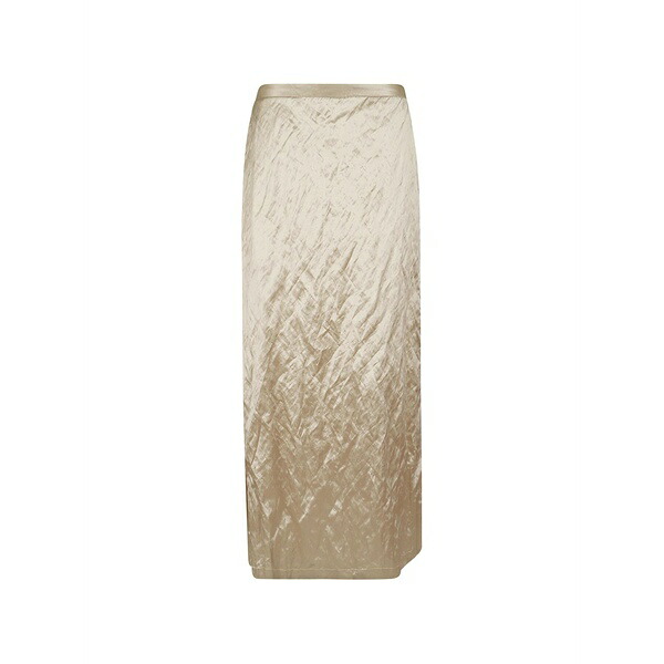 アントネリ レディース スコート ボトムス Iride crinkled-finish side-slit skirt Neutrals