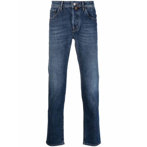 インコテックス メンズ ジーンズズボン下 ボトムス Straight-leg denim jeans Blue