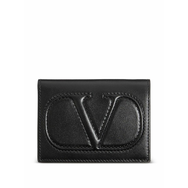 ヴァレンティノ ガラヴァーニ レディース 金入れ 付属物 Small vlogo wallet インチ calfskin Black
