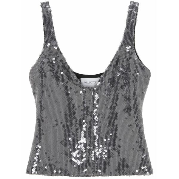 シックス青二才・アーリントン レディース カットソー トップス Devereau sequin-embellished top  Silver