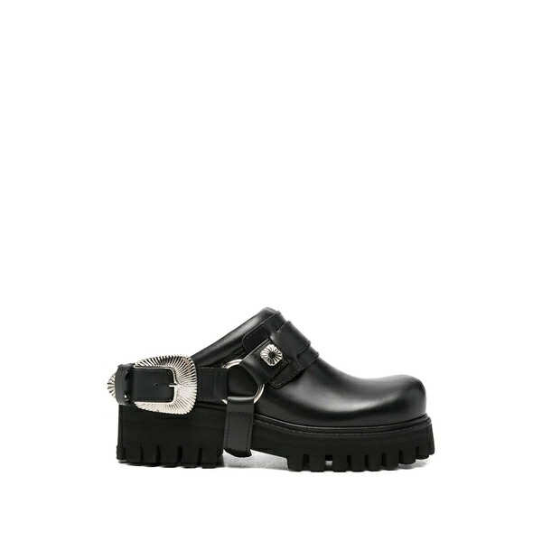 トゥーガ ピューラ レディース サンダル シューズ Buckle-detail lug-sole mules Black