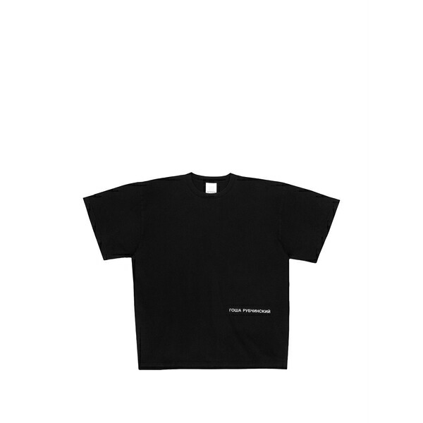 ゴーシャ ラブチンスキー メンズ ティーシャツ トップス Logo-print cotton t-shirt Black