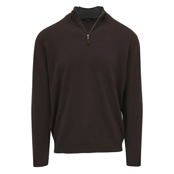 キン天使の都市カシミヤ メンズ 編み物\u0026プルオーバー アウター Zip closure sweater Brown