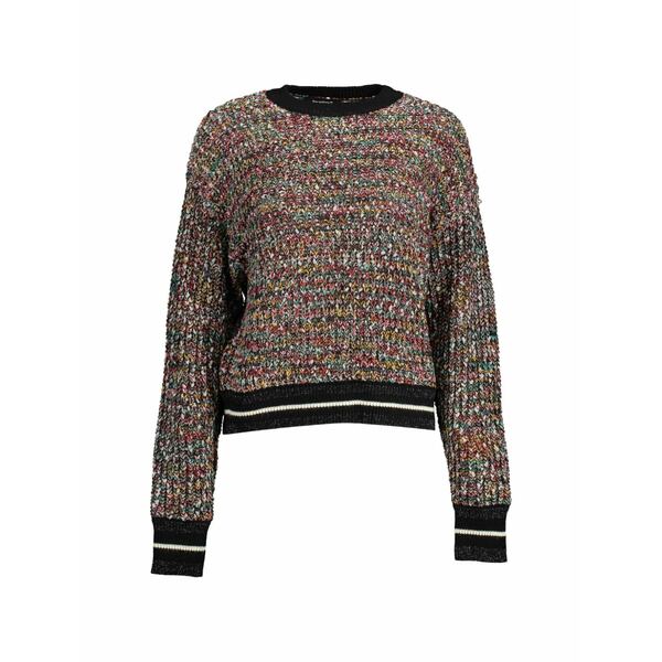 デジグアル レディース 編み物\u0026ティーシャツ アウター Textured-knit sweater Black