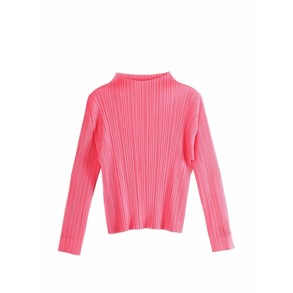 筋目 プリーズ イッセイ ミヤケ レディース プルオーバー トップス Pleated top Pink