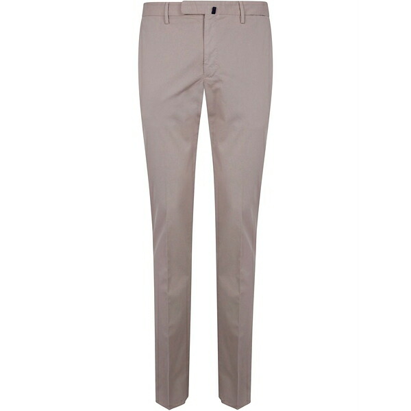 インコテックス メンズ 心地好いズボン下 ボトムス Pressed-crease chino trousers Neutrals