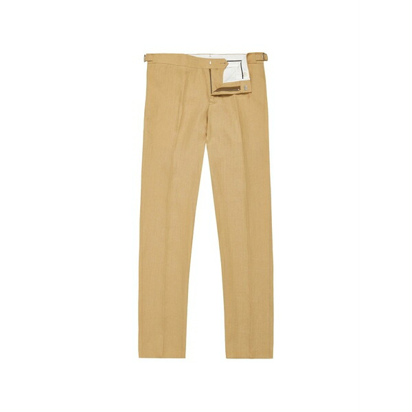 オール赤ちょうちん 赤銅色 メンズ 心地よいズボン下 ボトムス Griffon linen trousers Neutrals