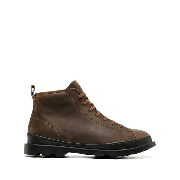 カンペール メンズ ブーツ シューズ Brutus leather ankle boots  Brown