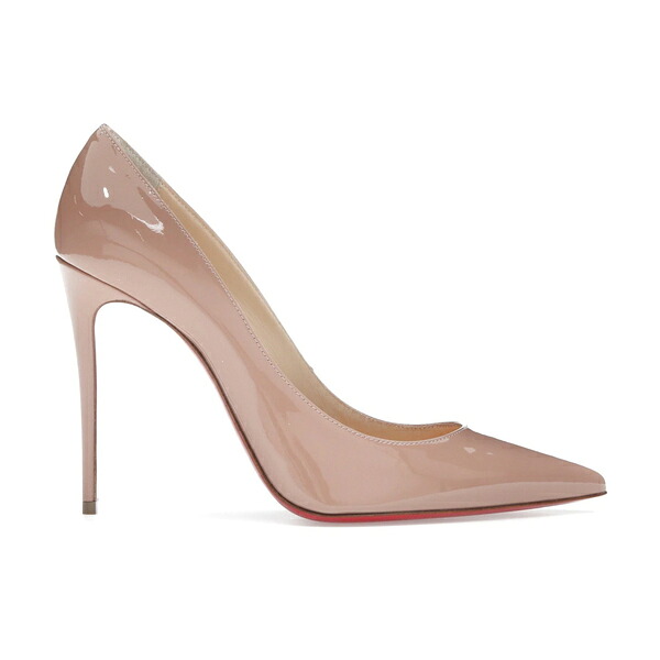 Christian Louboutin クリスチャン ルブタン レディース スニーカー  【Christian Louboutin Kate 100mm Pump Nude Patent Leather】  サイズ EU_39(25cm) Nude/Red
