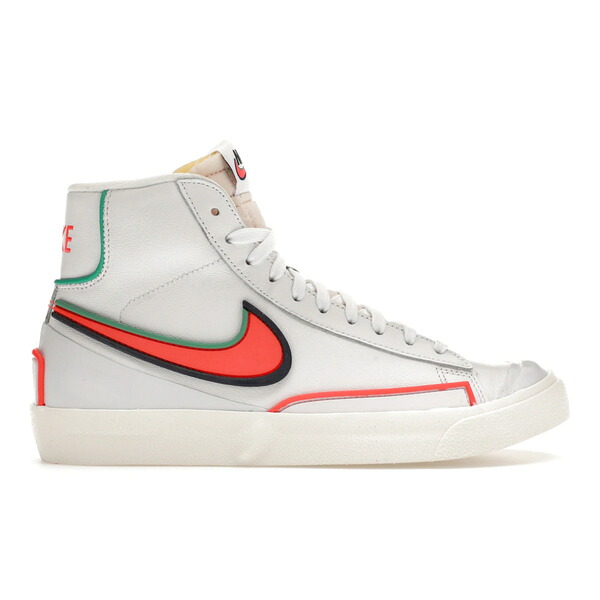Nike ナイキ レディース スニーカー  【Nike Blazer Mid 77 Infinite White Crimson (Women)】  サイズ US_8.5(25.5cm) White/Bright Crimson/Old Blue/Roman Green/Sail/Black