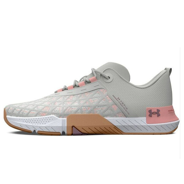 Under Armour アンダーアーマー レディース スニーカー White Clay/Pink Fizz/Misty Purple 【(WMNS) Under Armour TriBase Reign 5 'White Clay Pink Fizz' 3026022-300】 サイズ US_8(25.0cm)|asty