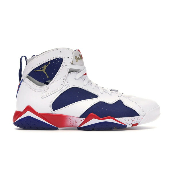 Jordan ジョーダン メンズ スニーカー  【Jordan 7 Retro Tinker Alternate】  大いさ US_12.5(30.5珊) White/Metallic Gold Coin-Deep Royal Blue-Fire Red-Lite Iron Ore スニーカー-メンズ靴