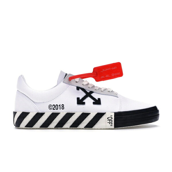 OFF-WHITE オフホワイト メンズ スニーカー  【OFF-WHITE Vulc Low White (Updated Stripes)】  サイズ US_12(30.0cm) White/Black