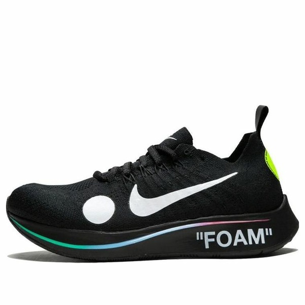Nike ナイキ メンズ スニーカー 【Nike x Off-White Zoom Fly Mercurial Flyknit 'Black' AO2115-001】 サイズ US_9(27.0cm)｜asty