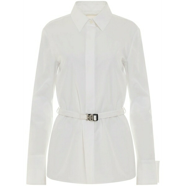 ジバンシー レディース シャツ トップス Classic poplin shirt White|asty