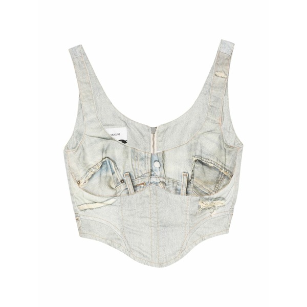 ハイクール レディース カットソー トップス V-neck sleeveless top Blue｜asty 56,280円