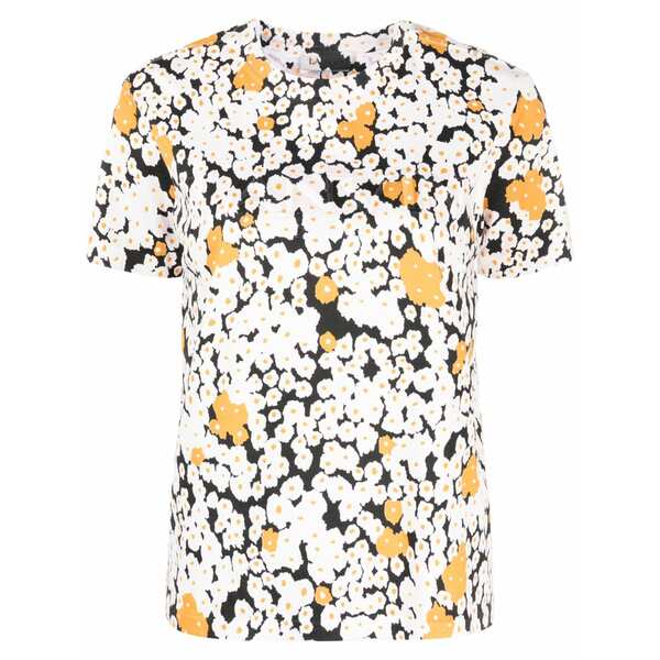 ランバン レディース プルオーバー トップス Overprinted cotton t-shirt Neutrals