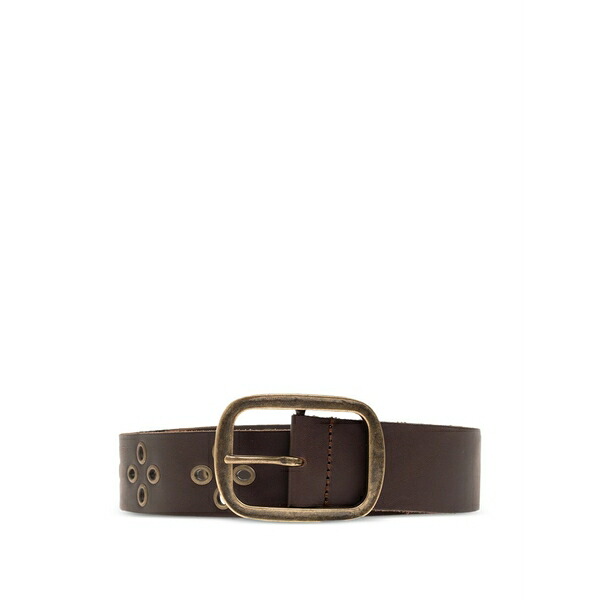 ディースクエアード メンズ 三尺帯 付属物 Buckle eyelet belt Brown