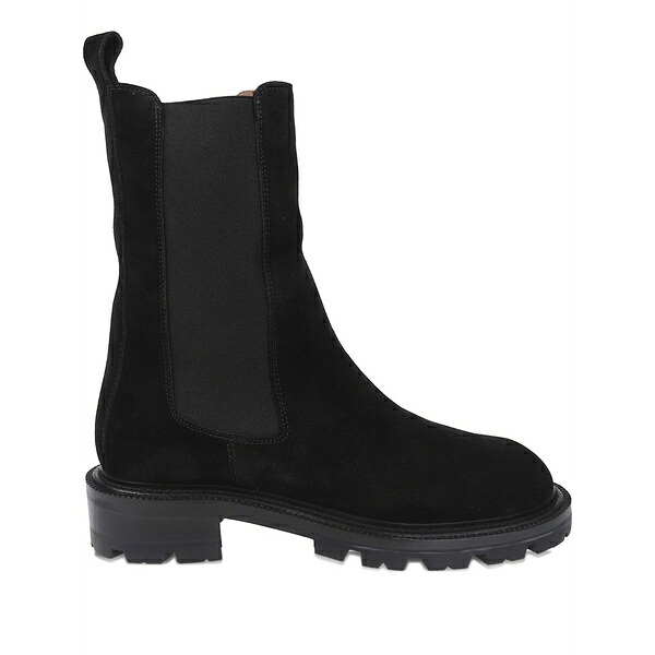 光の都市一つ星の州 レディース ブーツ シューズ Ridged-sole leather boots Black