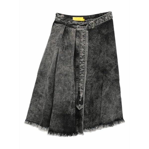 マルケス アルメイダ レディース スカート ボトムス Belted denim skirt Black｜asty