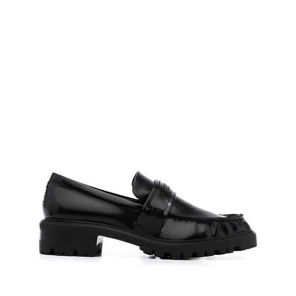 センソー レディース スリッポン・ローファー シューズ Met i calf leather loafers Black