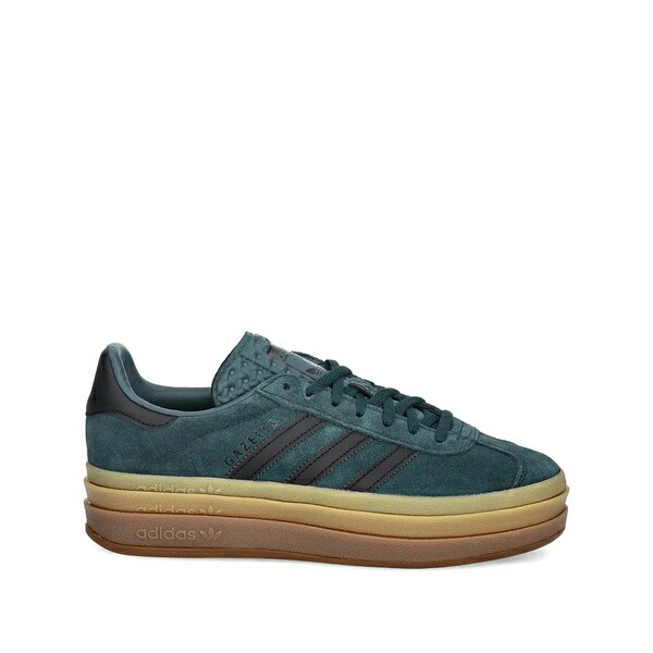 アディダス レディース スニーカー シューズ Gazelle bold stripe platform sneakers Green