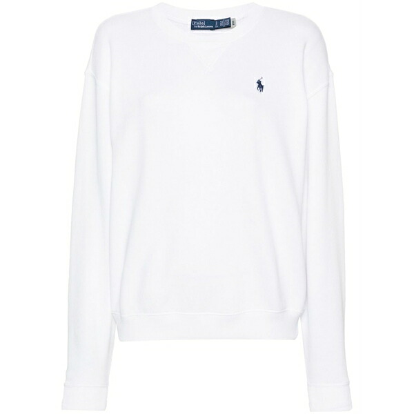 ラルフローレン レディース ニット&セーター アウター Polo pony-embroidered sweater White｜asty