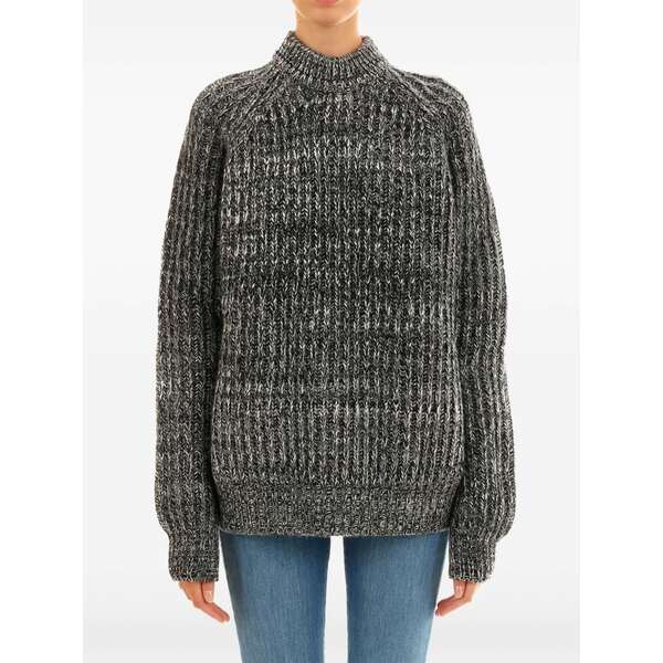 プランシー レディース 編み物\u0026スウェーター アウター M茫漏lange-effect sweater  Grey
