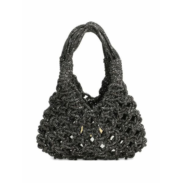ヒボウラマ レディース トートバッグ バッグ Vannifique beaded knotted tote bag Black