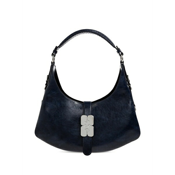 ガニー レディース ショルダーバッグ バッグ Leather shoulder bag Blue|asty
